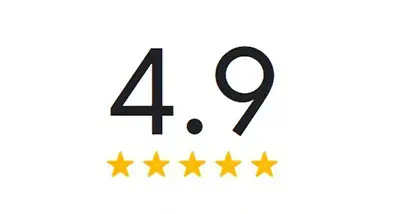 Google Rating of 4.9 Stars