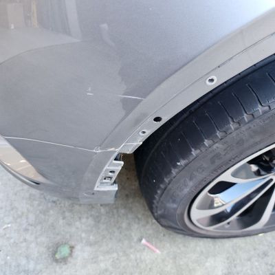 Grey Car After